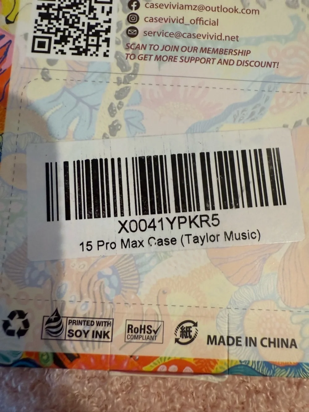 Taylor Swift Clear Graphic Phone Case - Black Trim